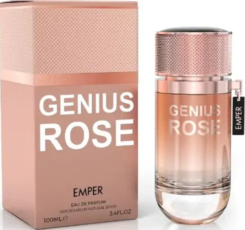 عطر جينيوس روز من امبر للنساء او دي برفان، 100 مل