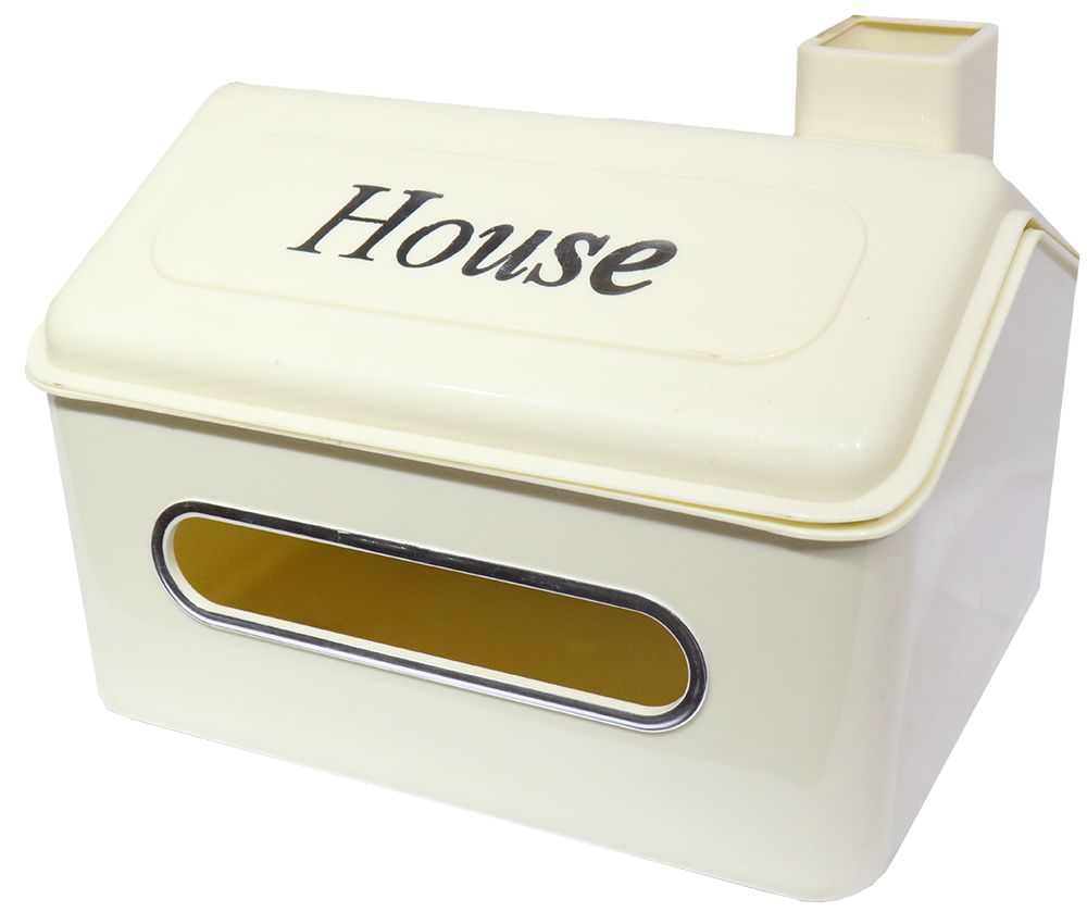 علبة مناديل هاوس اكريليك ، منظم أغراض شكل بيت ، موديل 43