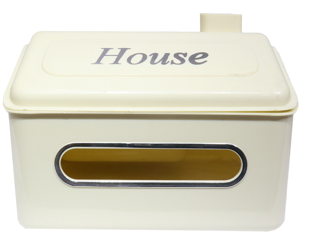 علبة مناديل هاوس اكريليك ، منظم أغراض شكل بيت ، موديل 43