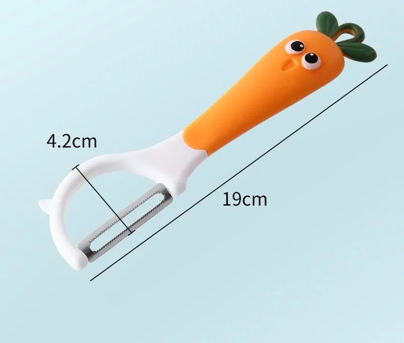 قشارة جزر وبطاطس ، شكل جزرة ، أصفر ، 1-508