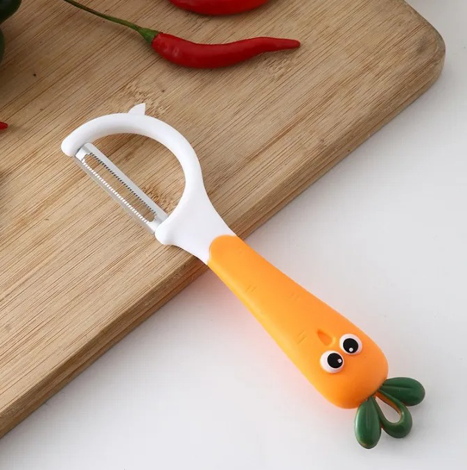 قشارة جزر وبطاطس ، شكل جزرة ، أصفر ، 1-508