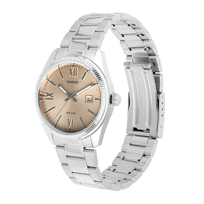 ساعة يد كاسيو حريمي من الستانلس ستيل ، عقارب - مقابض LTP-1302DD-4A2VDF