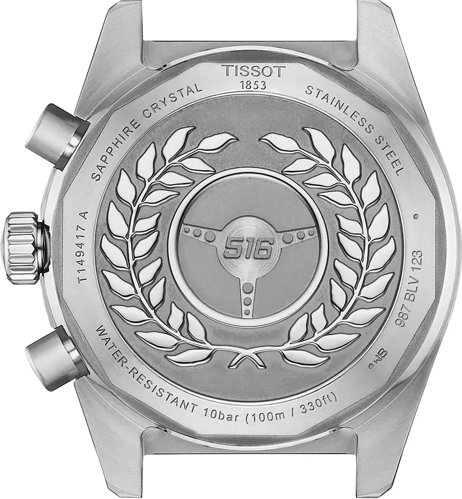 ساعة تيسوت للرجال، مينا اسود، عقارب دائرية، سوار ستانلس ستيل فضي في روز جولد، ساعة يد تناظرية، فضي، T149.417.22.051.01