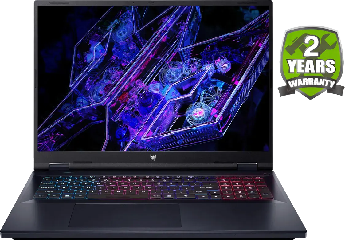 لابتوب ايسر بريداتور هيليوس نيو 18 PHN18-71-97YN، معالج إنتل كور i9-14900HX، الجيل الرابع عشر، رامات سعة 16 جيجابايت، هارد ديسك SSD سعة 1 تيرابايت، كارت شاشة NVIDIA®GeForce® RTX4060 سعة 8 جيجابايت GDDR6، شاشة WQXGA مقاس 18 بوصة، نظام تشغيل ويندوز 11 هوم، أسود غامق