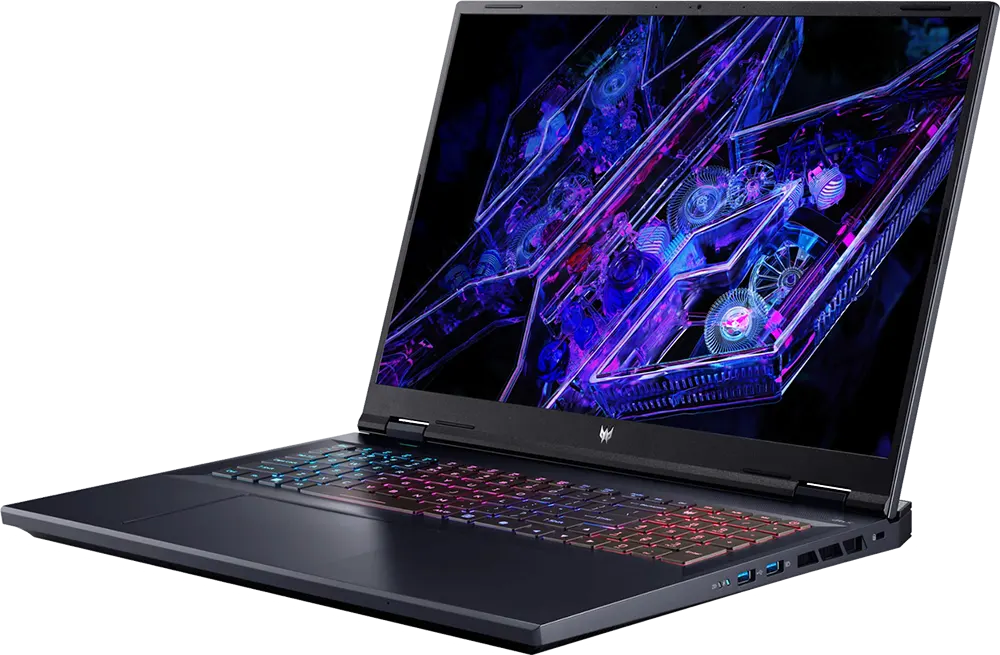 لابتوب ايسر بريداتور هيليوس نيو 18 PHN18-71-97K8، معالج إنتل كور i9-14900HX، الجيل الرابع عشر، رامات سعة 32 جيجابايت، هارد ديسك SSD سعة 1 تيرابايت، كارت شاشة NVIDIA®GeForce® RTX4070 سعة 8 جيجابايت GDDR6، شاشة WQXGA مقاس 18 بوصة، نظام تشغيل ويندوز 11 هوم، أسود غامق