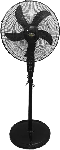 مروحة ستاند كريازي، 18 بوصة ، 5 ريشة ، 3 سرعات ، ريموت كنترول، أسود ، KHF18