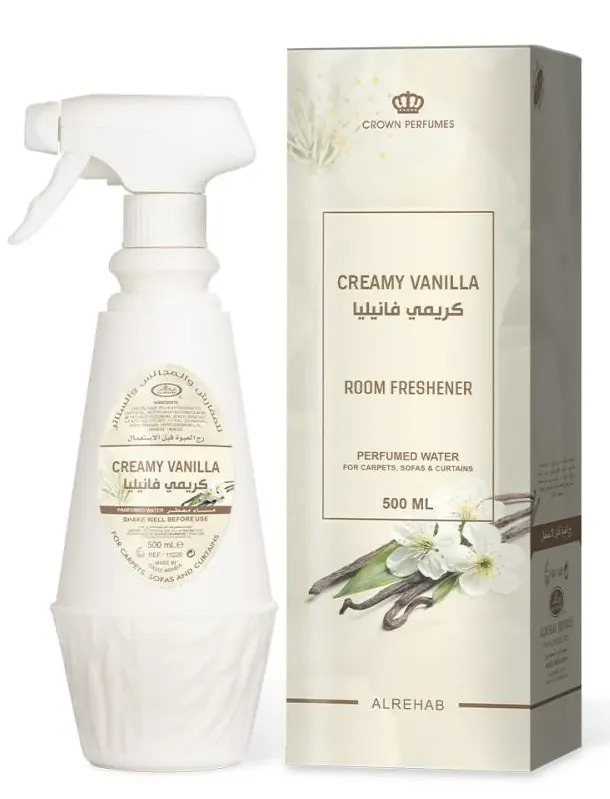 معطر مفروشات كريمي فانيليا من الرحاب، 500مل