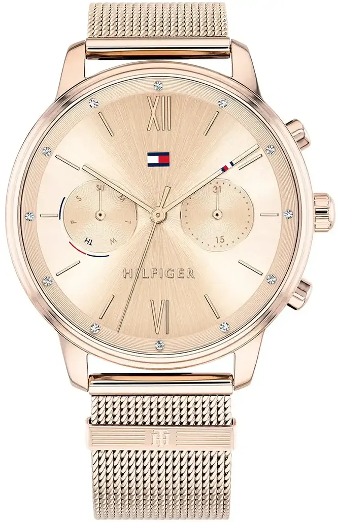 ساعة تومي هيلفيغر نسائي، عقارب، سوار ستانلس ستيل، ذهبي 1782303