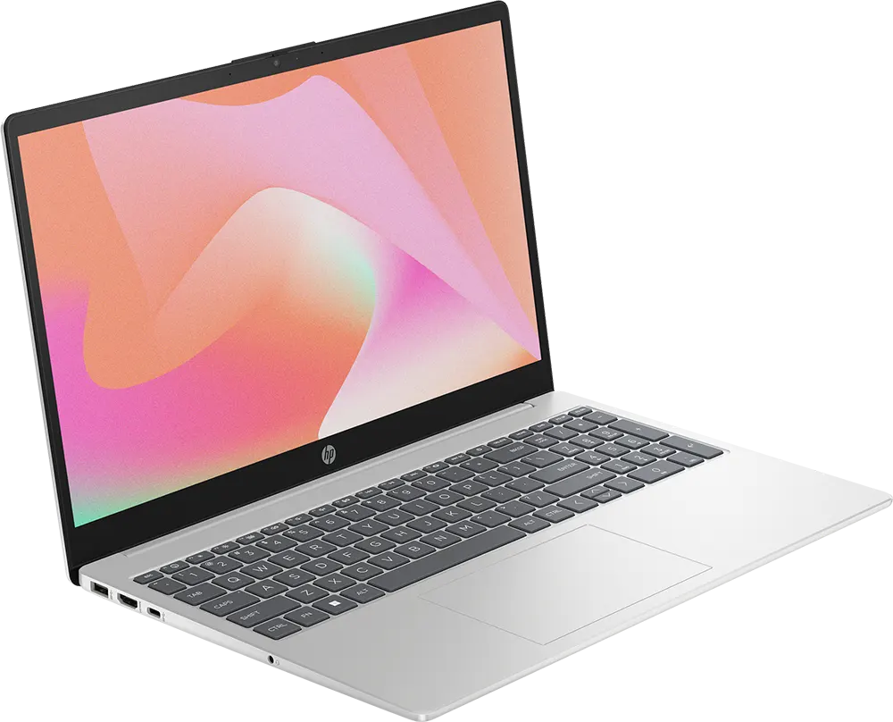 Laptop HP 15-FD0362NIA Intel Core I5-1334U, 8GB RAM, 512GB SSD Hard Disk, 15.6"FHD Display, NVIDIA® GeForce® MX570 Graphics Card, DOS, Silver