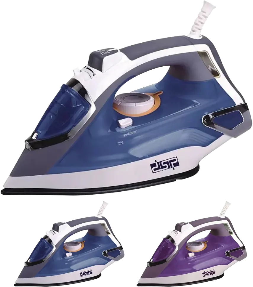 مكواة ملابس بخار دي اس بي 2000 وات، قاعدة تيفلون، متعددة الالوان، KD1032