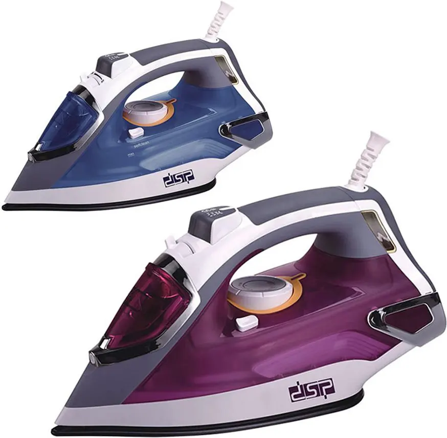 مكواة ملابس بخار دي اس بي 2000 وات، قاعدة تيفلون، متعددة الالوان، KD1032