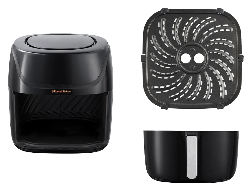 قلاية هوائية راسل هوبز ساتس فراي ، 1800 وات ، 8 لتر اكسترا لارج ، شاشة ديجيتال ، أسود ، 27170-56