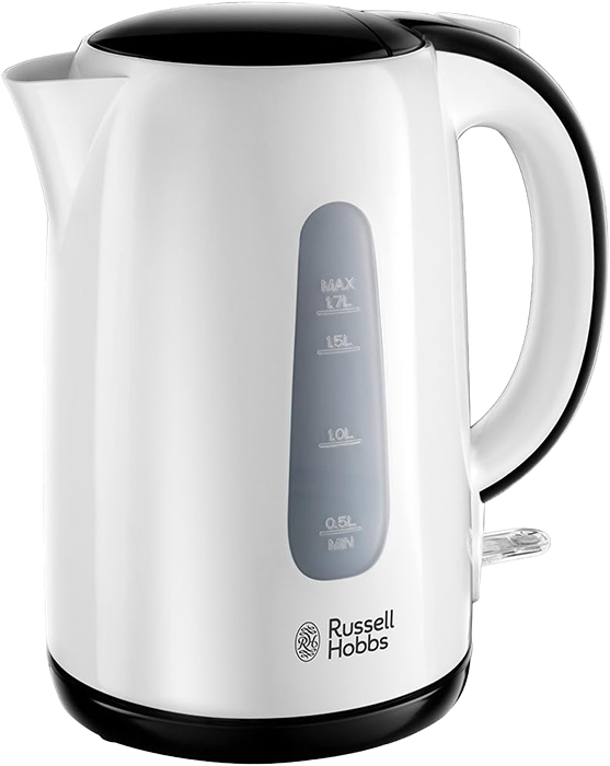 غلاية مياة كهربائية ماي بريكفاست من راسل هوبز،1.7 لتر، 2200 وات، أبيض، 25070-70