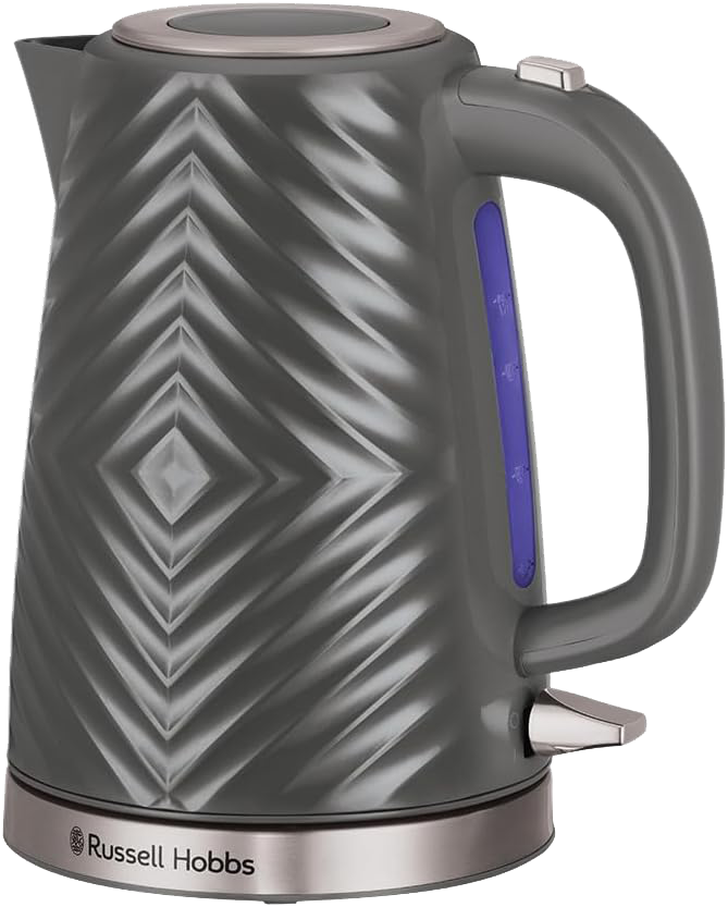 غلاية مياة كهربائية راسل هوبز جروف ، 1.7 لتر، 2400 وات، رمادي، 26382-70