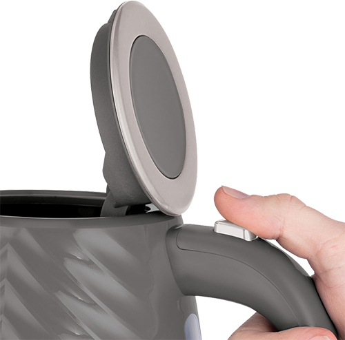 غلاية مياة كهربائية راسل هوبز جروف ، 1.7 لتر، 2400 وات، رمادي، 26382-70