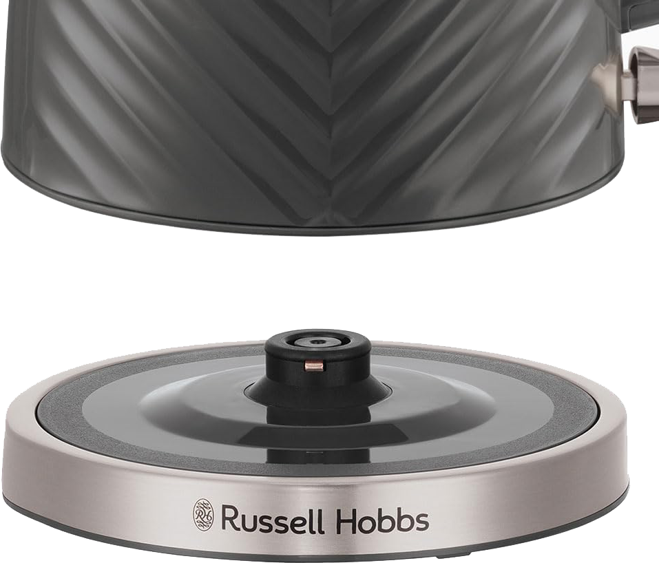 غلاية مياة كهربائية راسل هوبز جروف ، 1.7 لتر، 2400 وات، رمادي، 26382-70