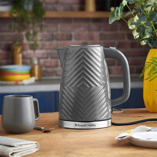 غلاية مياة كهربائية راسل هوبز جروف ، 1.7 لتر، 2400 وات، رمادي، 26382-70