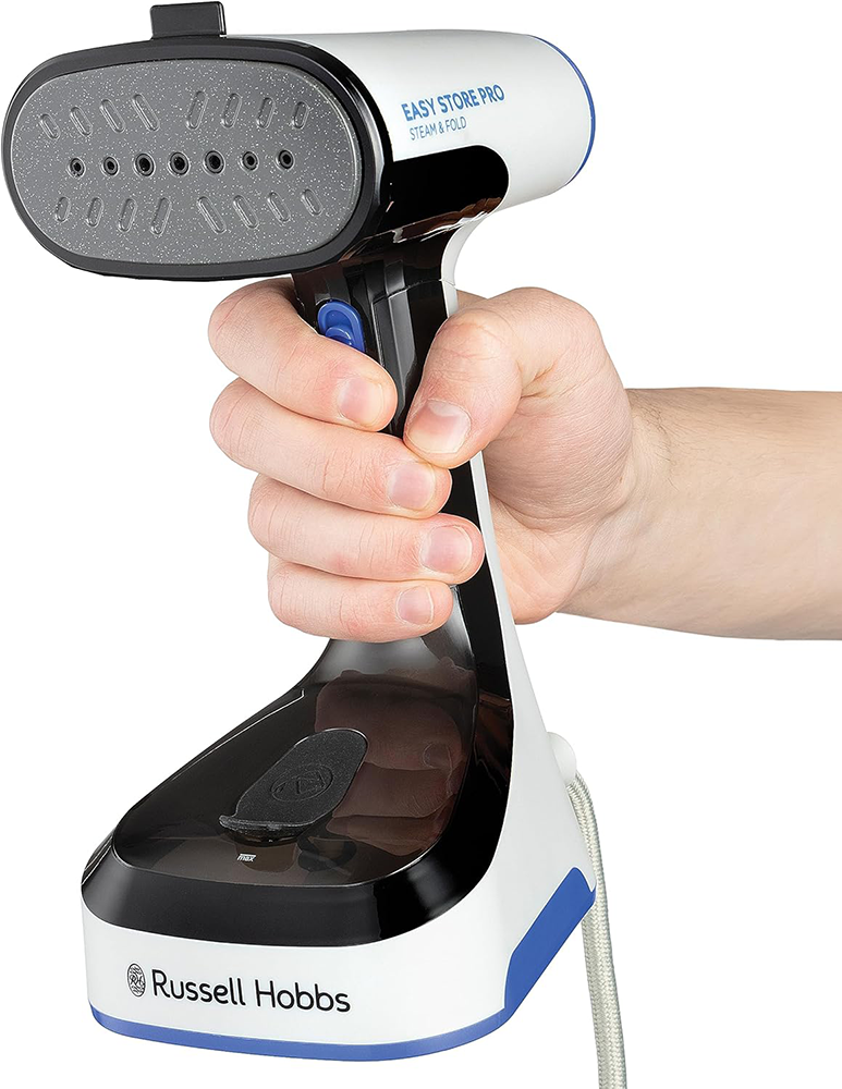 مكواة بخار راسل هوبز محمولة ، 1500 وات ، 150 ملي ، تصميم قابل للطي ، أبيض، 26740-56