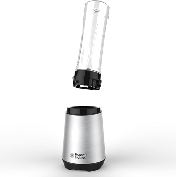 خلاط شخصي راسل هوبز مكس اند جو، 300 وات، 2 زجاجة 600 مللي، فضي*أسود، 23470-56