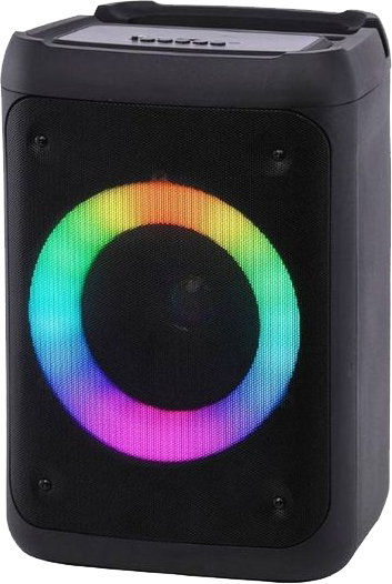 مكبر صوت لاسلكي من اي ترين، 6.5 بوصة، 10 وات، إضاءة ليد، قابل لإعادة الشحن، أسود، SP-312