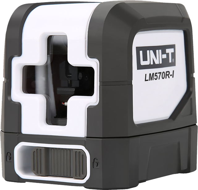 ميزان ليزر خطي من يوني تي ، 2خط احمر، 30 متر، يعمل ببطارية، رمادي، LM570R-I