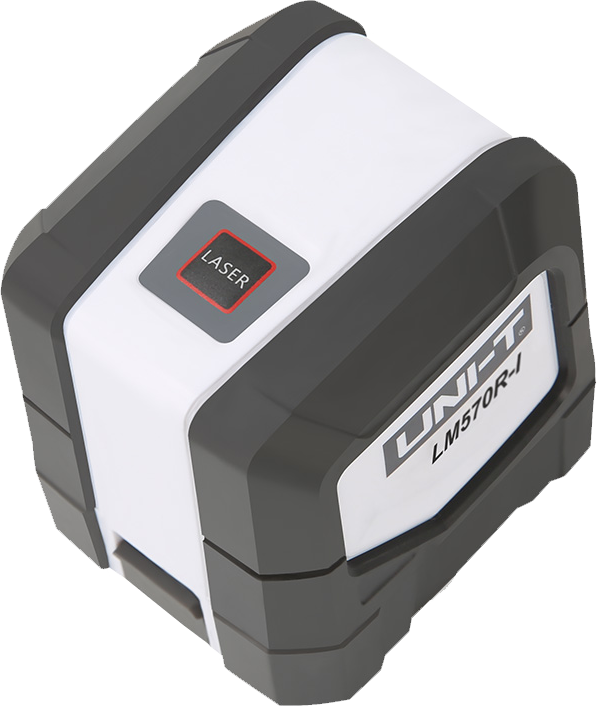 ميزان ليزر خطي من يوني تي ، 2خط احمر، 30 متر، يعمل ببطارية، رمادي، LM570R-I