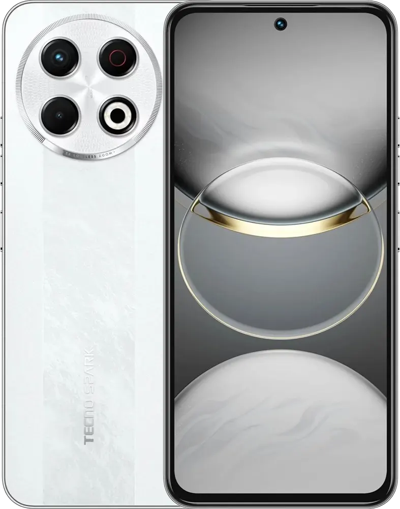 موبايل تكنو سبارك 30 برو، ذاكرة 256 جيجابايت، رامات 8 جيجابايت، شبكة الجيل الرابع إل تي إي، أبيض