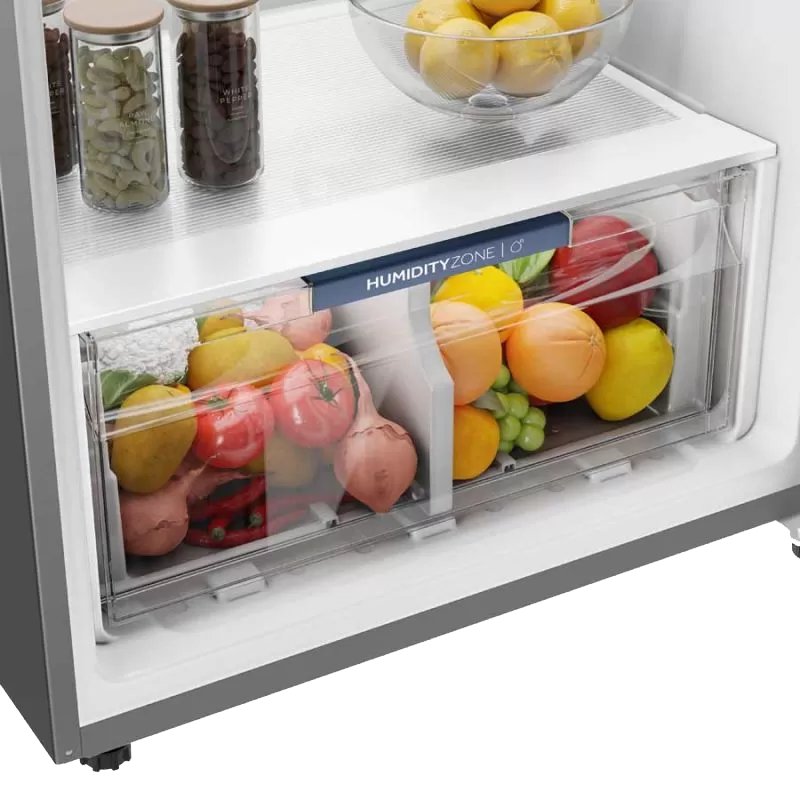 ثلاجة هاير نوفروست ، 473 لتر ، 2 باب ، تكنولوجيا الانفرتر ، سيلفر ، صناعة فيتنامى ، HRF-672VCFMESEG