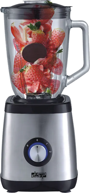 خلاط كهربائي دي اس بي، 350 وات، 1.5 لتر، مطحنة ، فضي، موديل KJ2003