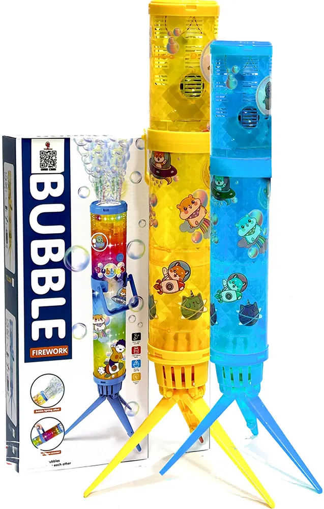 مدفع بابلز رشاش قابل للحمل والتثبيت، إضاءة ليد، متعدد الألوان، 456-24