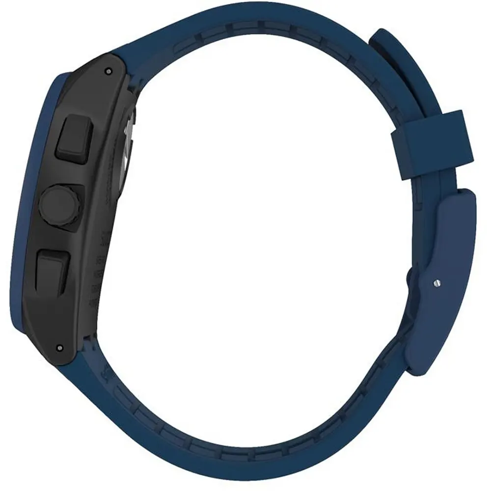 ساعة سواتش سويسريه، سوار ازرق، مينا اسود، SUSB418