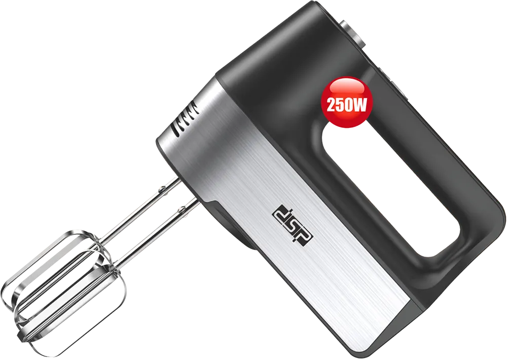 مضرب بيض دي اس بي 250 وات، 5 سرعات، فضي، موديل KM2069