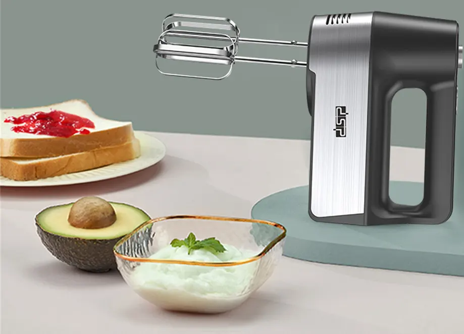 مضرب بيض دي اس بي 250 وات، 5 سرعات، فضي، موديل KM2069