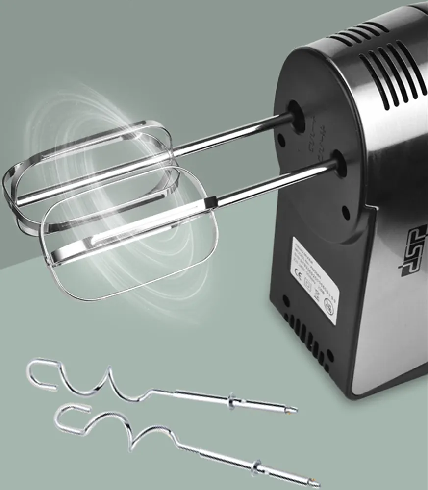 مضرب بيض دي اس بي 250 وات، 5 سرعات، فضي، موديل KM2069