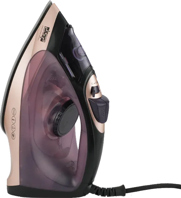 مكواة ملابس بخار دي اس بي، 2200 وات ، قاعدة سيراميك، خزان 280 مللي، أسود*ذهبي، KD1348