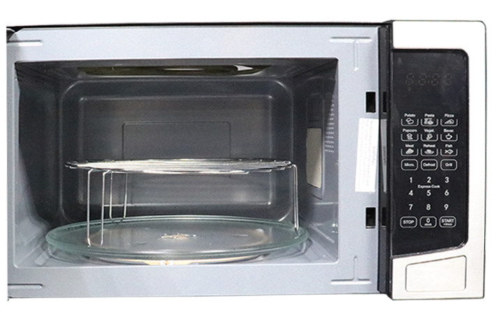 Microwave IDO , 30 Liters, 1520 Watts, Digital Screen, Grill, Black x Silver, MW30G-SV