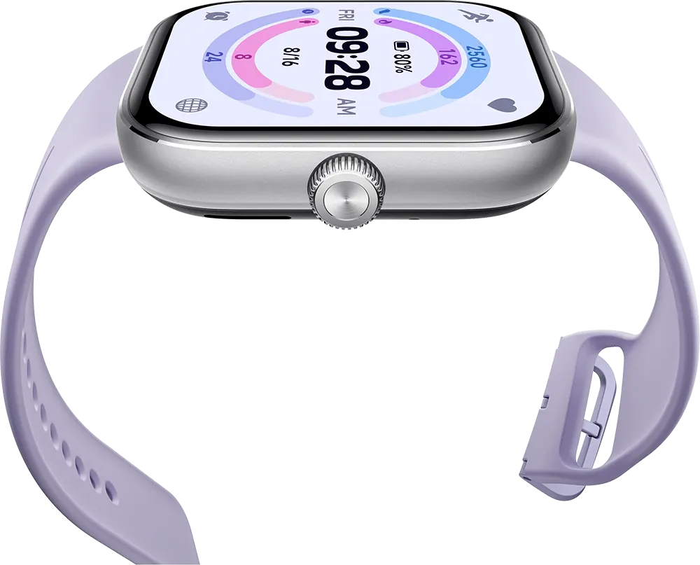 ساعة ريدمي ووتش 5 الذكية، شاشة لمس 2.07 بوصة، مقاومة للماء، بطارية 550 مللي أمبير، بنفسجي