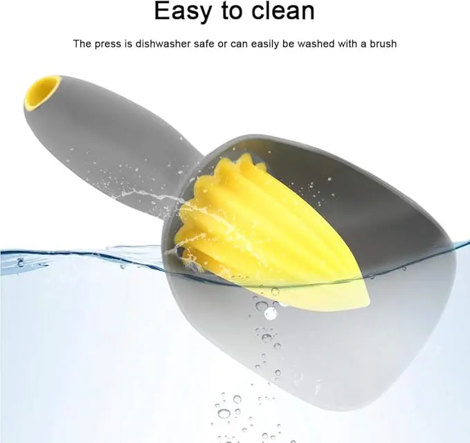 عصارة ليمون يدوية ، مصنوعة من البلاستيك ، رمادي