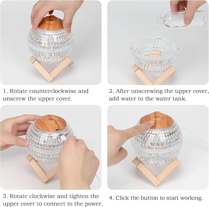 فواحه كرة كريستالية مضئية ، 2254-6