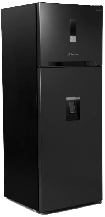 White Point No Frost Refrigerator, 451 Liters, Digital Display, Inverter Technology, Dispenser, Dark Stainless, WPR483DWDVX
