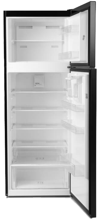 White Point No Frost Refrigerator, 451 Liters, Digital Display, Inverter Technology, Dispenser, Dark Stainless, WPR483DWDVX