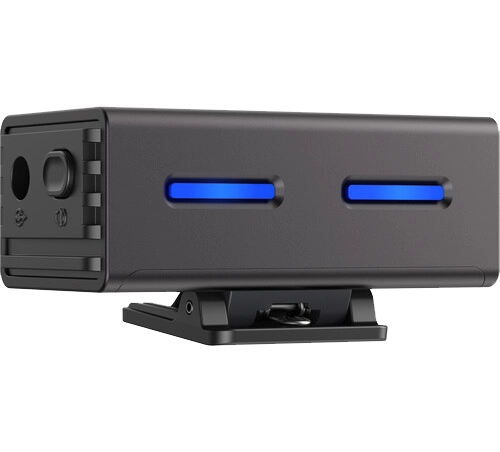 ميكروفون لاسلكي بويا لينك 3، مستقبل ثنائي القناة، خاصية الغاء الضوضاء بالذكاء الاصطناعي، تردد 2.4 جيجاهرتز، موصل 3.5 مم و type-c، أسود