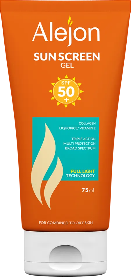 اليجون صن بلوك جل بعامل حمايه 50+، صن بلوك للبشره الدهنيه والمختلطه ، 75 مل