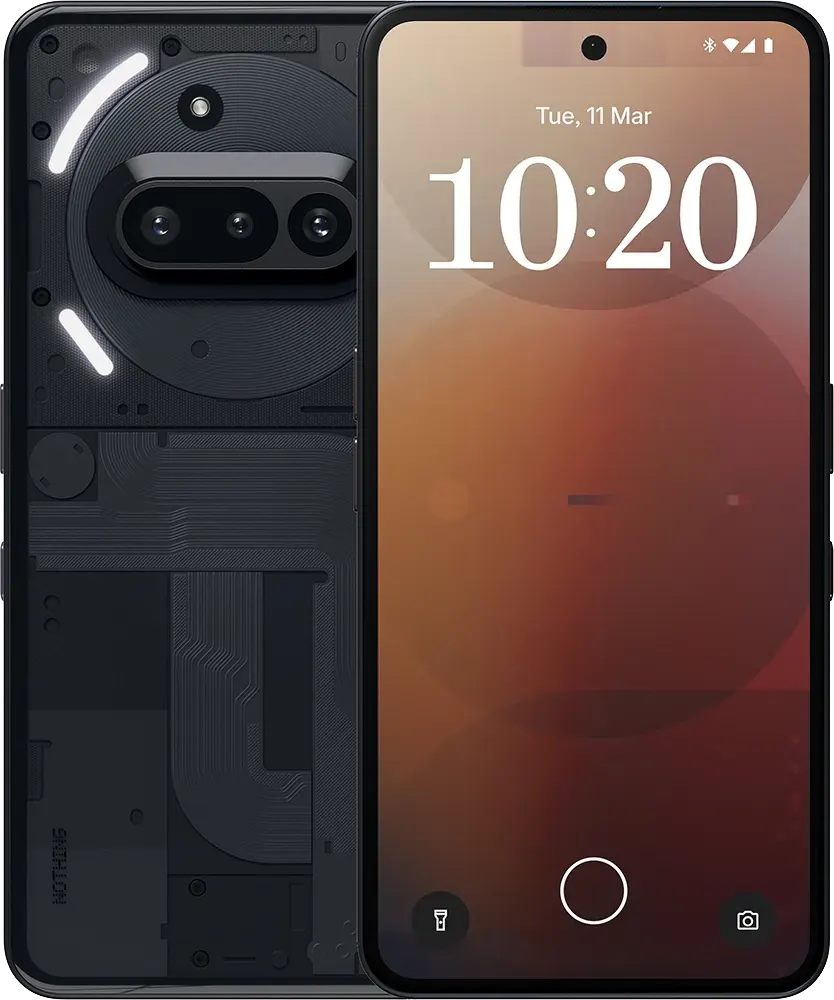 هاتف ناثينج Phone 3a ثنائي الشريحة، ذاكرة داخلية 256 جيجابايت، رامات 12 جيجابايت، شبكة الجيل الخامس، أسود