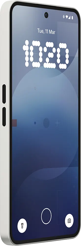 هاتف ناثينج Phone 3a ثنائي الشريحة، ذاكرة داخلية 128 جيجابايت، رامات 8 جيجابايت، شبكة الجيل الخامس، أبيض