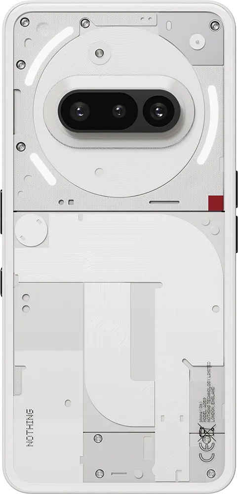 هاتف ناثينج Phone 3a ثنائي الشريحة، ذاكرة داخلية 128 جيجابايت، رامات 8 جيجابايت، شبكة الجيل الخامس، أبيض