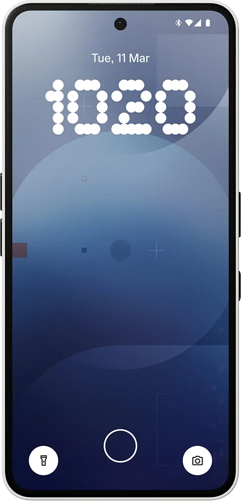 هاتف ناثينج Phone 3a ثنائي الشريحة، ذاكرة داخلية 256 جيجابايت، رامات 12 جيجابايت، شبكة الجيل الخامس، أبيض