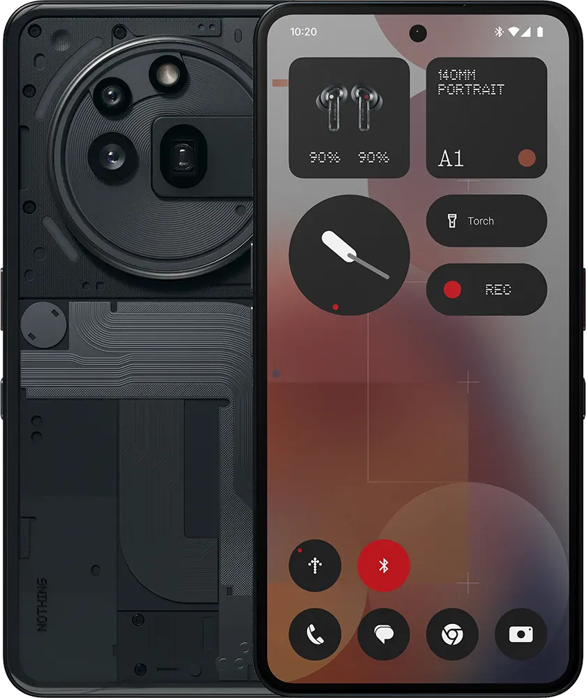 هاتف ناثينج Phone 3a Pro ثنائي الشريحة، ذاكرة داخلية 256 جيجابايت، رامات 12 جيجابايت، شبكة الجيل الخامس، اسود
