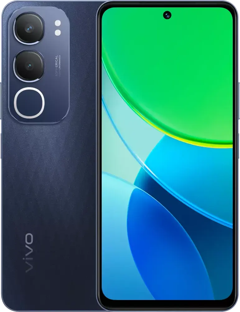 موبايل فيفو Y19S برو، ثنائي الشريحة، ذاكرة 128 جيجابايت، رامات 6 جيجابايت، شبكة الجيل الرابع إل تي إي، أسود