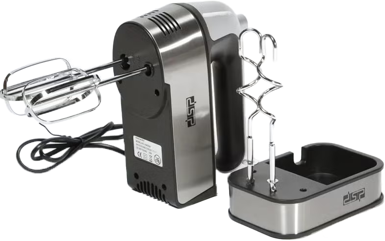 مضرب بيض دي اس بي، 250 وات، مع قاعدة تثبيت، فضي*أسود، KM2068